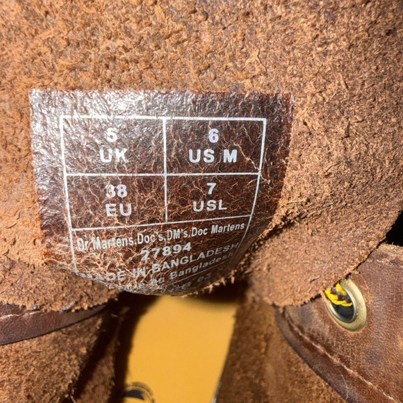 Dr. Martens Dark Brown Leather Boots - Picture 8 of 8